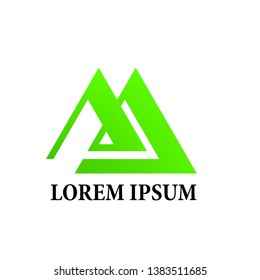 abtract triangle logo icon for house builder logo icon