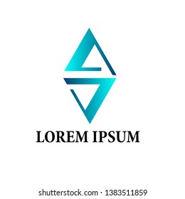 abtract triangle logo icon for house builder logo icon