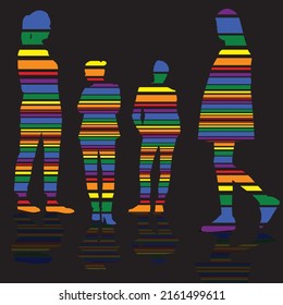 Abtract vector background for Diversity LGBT sign symbol