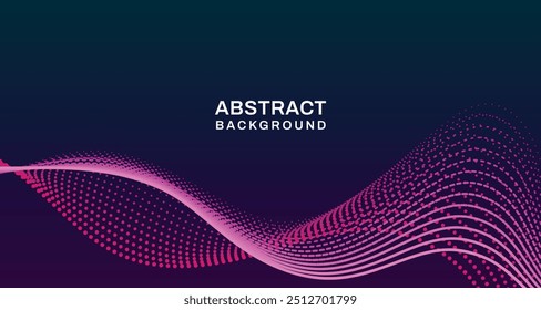 Abtrair plano de fundo do gradiente de onda para empresa e apresentação. Onda gradiente colorida com visual de tecnologia futurista bem misturado