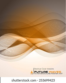 Abtract waves background for brochures and flyers design. The template is ideal also for business cards, advertisement, posters and presentations.