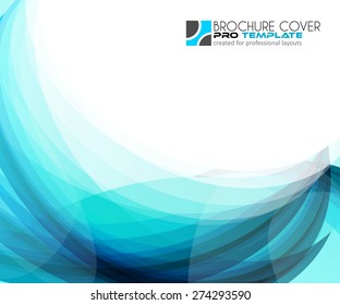 Abtract waves background for brochures and flyers design. The template is ideal also for business cards, advertisement, posters and presentations.