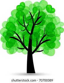 abtrract green tree
