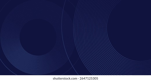 Fondo abstracto azul y azul marino gradación. estilo de efecto circular diseño moderno simple textura arte Ilustraciones vectoriales patrón agradable