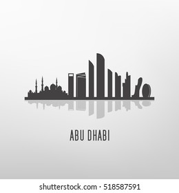 Abu dhabi  architecture skyline  silhouette