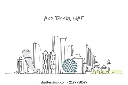 Cámara de arte de Abu Dhabi City e Ilustración de vectores de la ciudad