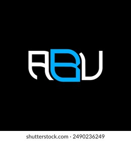 ABU logo design, ABU simple and modern logo. ABU luxurious alphabet design  