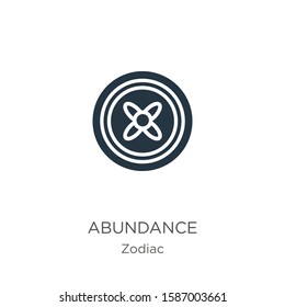 Abundance Icon Vector. Trendy Flat Abundance Icon From Zodiac Collection Isolated On White Background. Vector Illustration Can Be Used For Web And Mobile Graphic Design, Logo, Eps10