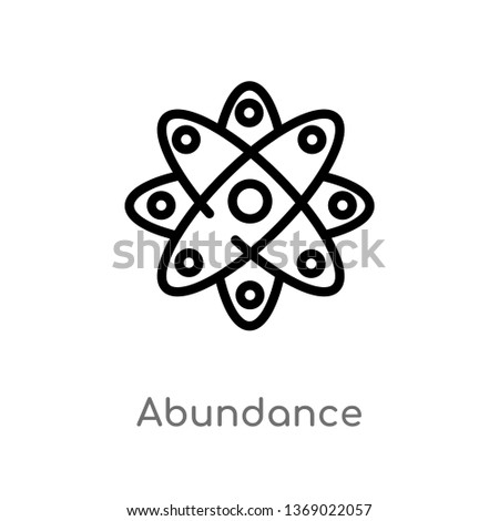 abundance vector line icon. Simple element illustration. abundance outline icon from zodiac concept. Can be used for web and mobile