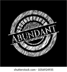 Abundant chalkboard emblem