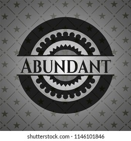 Abundant dark emblem. Retro