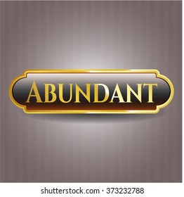 Abundant gold badge