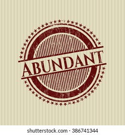 Abundant grunge stamp