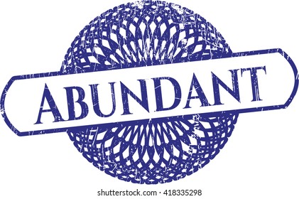 Abundant grunge style stamp