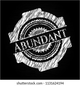Abundant on chalkboard