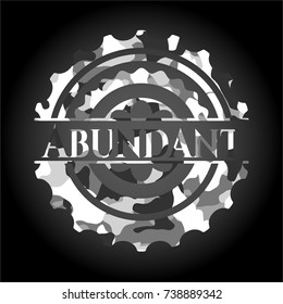 Abundant on grey camouflage pattern