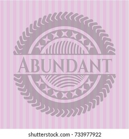 Abundant vintage pink emblem