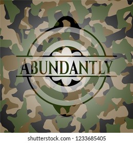 Abundantly on camouflage pattern