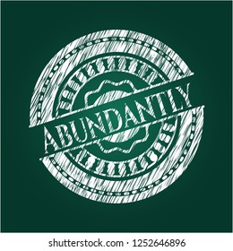 Abundantly on chalkboard