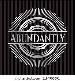 Abundantly silver emblem
