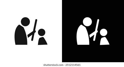 abuse icon Black line art vector logo set