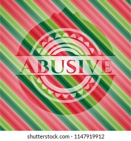 Abusive christmas style badge..