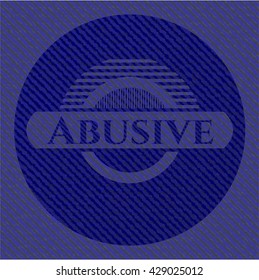 Abusive denim background