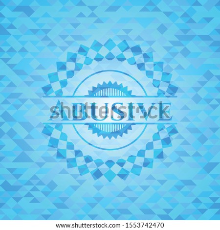 Abusive light blue emblem. Mosaic background Stock photo © 