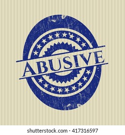Abusive rubber stamp