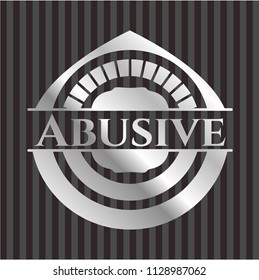 Abusive silver badge or emblem