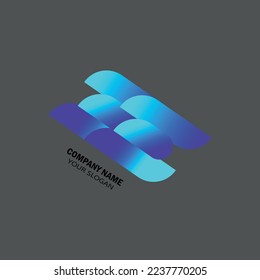 Abustract logo design of vector