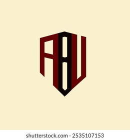 ABV creative minimalist letter logo. ABV unique vector initials alphabet letter logo design
