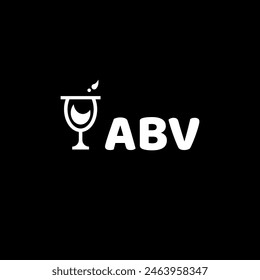 ABV initial letter logo design
