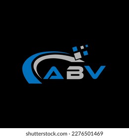 ABV letter logo creative design. ABV unique design.
