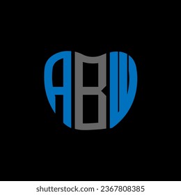 ABW letter logo creative design. ABW unique design.
