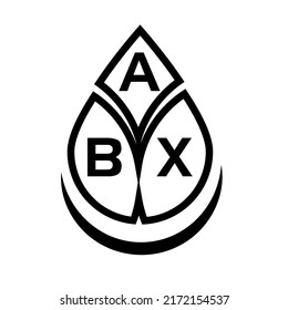  ABX creative circle letter logo concept. ABX letter design.
