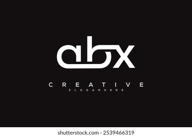 ABX Letter Logo Design Initial Vector Concept. Simple ABX Logo Template Illustration