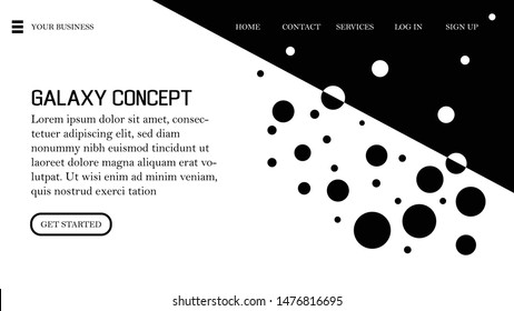 abxtract landing page ui web concept