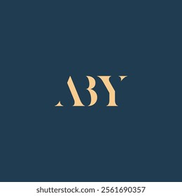 ABY abstract letter logo design. This logo is designed by three abstract letters.