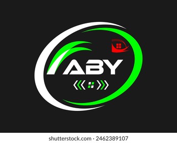 ABY letter logo abstract design. ABY simple and modern logo. Illustrator ABY Corporate logo design. Illustrator Vector.
