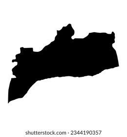 Abyan governorate, administrative division of the country of Yemen. Vector illustration.