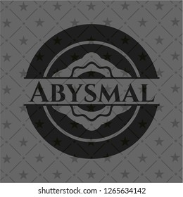 Abysmal realistic black emblem
