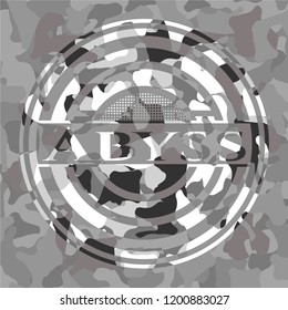 Abyss on grey camo pattern