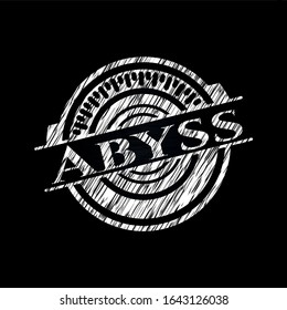 Abyss Written On Blackboard Vector Illustration Stock Vector (Royalty ...