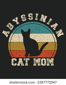 abyssinian cat mom cat paws Classic T-Shirt 