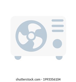 ac, air conditioner.  flat minimalist design vector eps 10