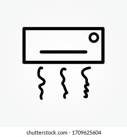 Ac, air conditioner Isolated Vector Icon 