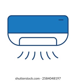 AC Blue Line Icon. Device, Technology, Smart Device, AI Line Editable Stroke Icons