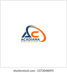 ac, c, circle logo vector