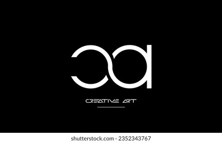 AC, CA, A, C abstract letters logo monogram
